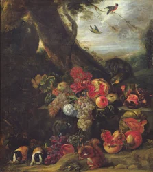 Früchte und Tiere